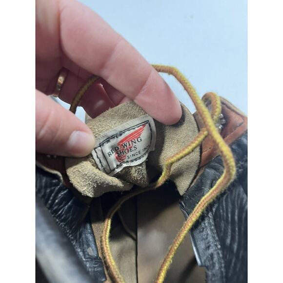 Redwing Womens Low Lace Up Western Vintage Leather Work Boot Size 7B - Picture 6 of 8